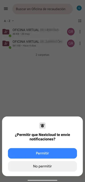 Configurar oficinaderecaudacion.com en el móvil